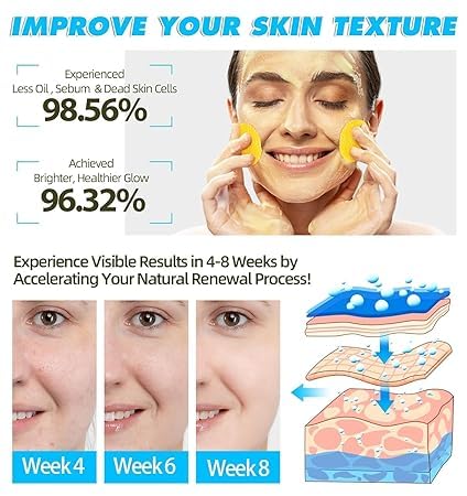 RIVIOX Kojic Acid And Turmeric Cleansing Pads (60 Count), Turmeric Kojic Acid Cleansing Pads For Face Mild & Non-Irritating, Helps Balance Skin Oil & Water, Gentle & Non-Irritating For All Skin Types - Image 4