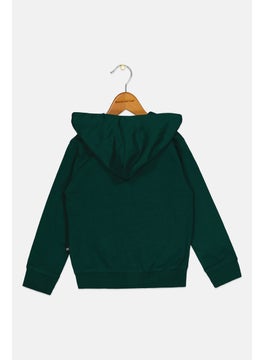 NAUTICA Toddlers Boy Brand Logo Hooded Jacket, Green  - Image 2