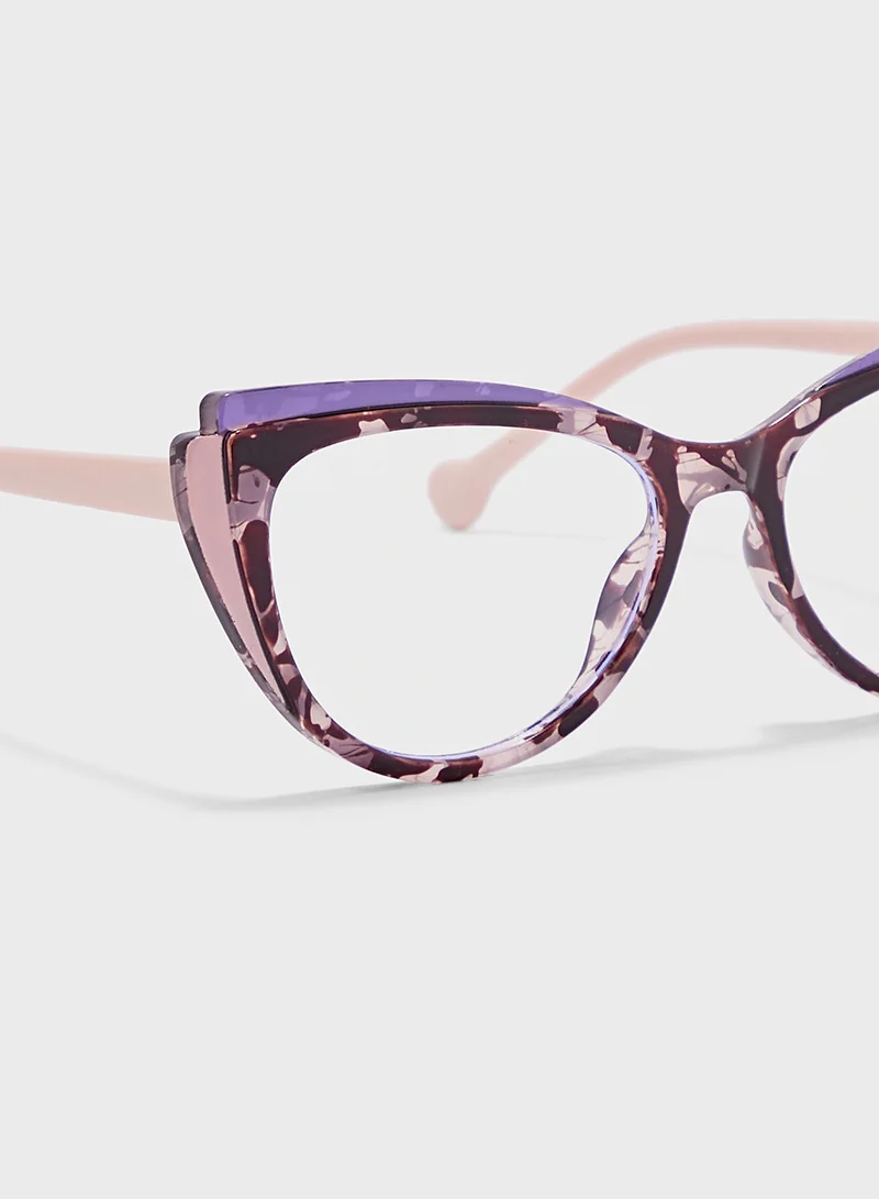 ELLA Anti Blue Laptop Optic Cat Eye Lens Glasses