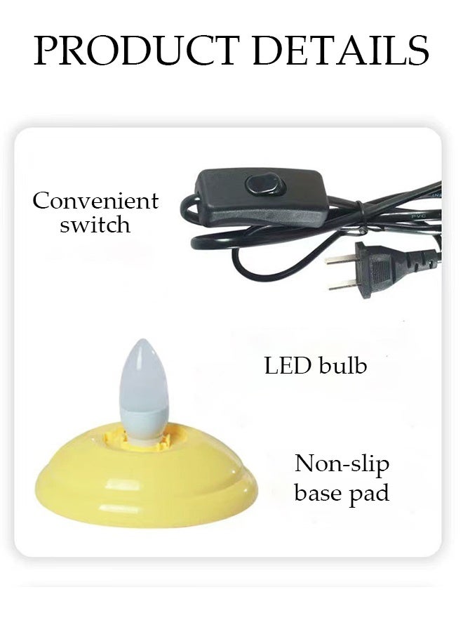 DUNISO Moon Night Light, LED Night Light Cartoon Nursery Lamp Ornaments Bedside Table Lamp for Children Kid Girl Home Decor - Image 2