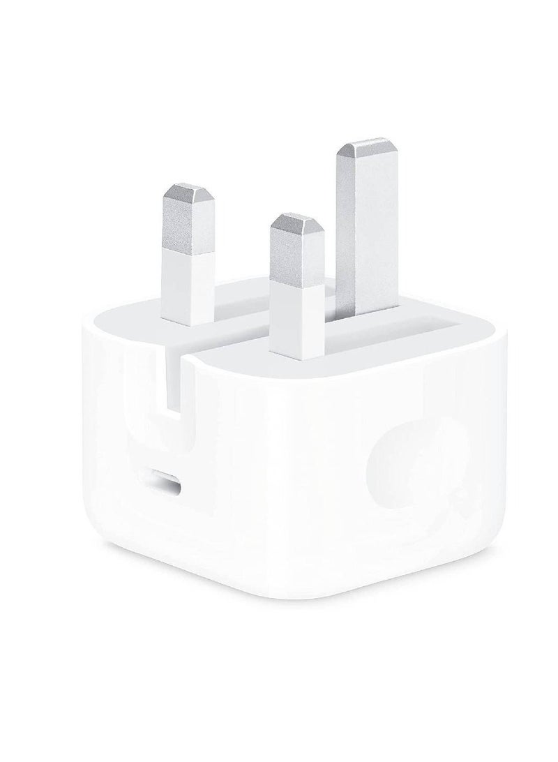 محول طاقة USB-C بقوة 20 وات أبيض - Image 1