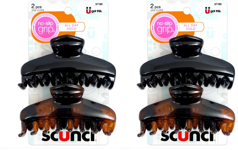 Scunci No Slip Jaw Clip - 2 Pcs (Pack of 2)
