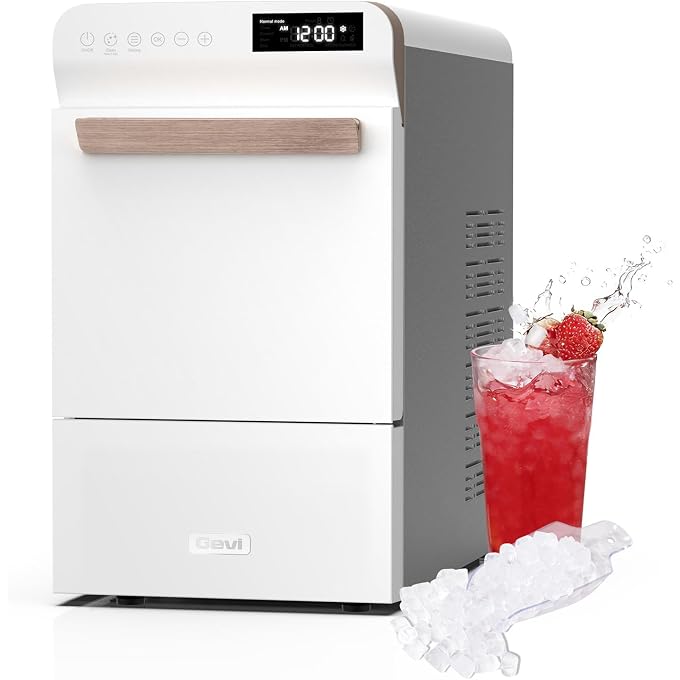 Gevi Nugget Ice Maker Countertop with Programmable Timer, 40 lbs/24H | Self-Cleaning, Double-Layer Insulation, Soft Pebble Chewable Ice, for Home, Kitchen,Office,Gift - Image 1