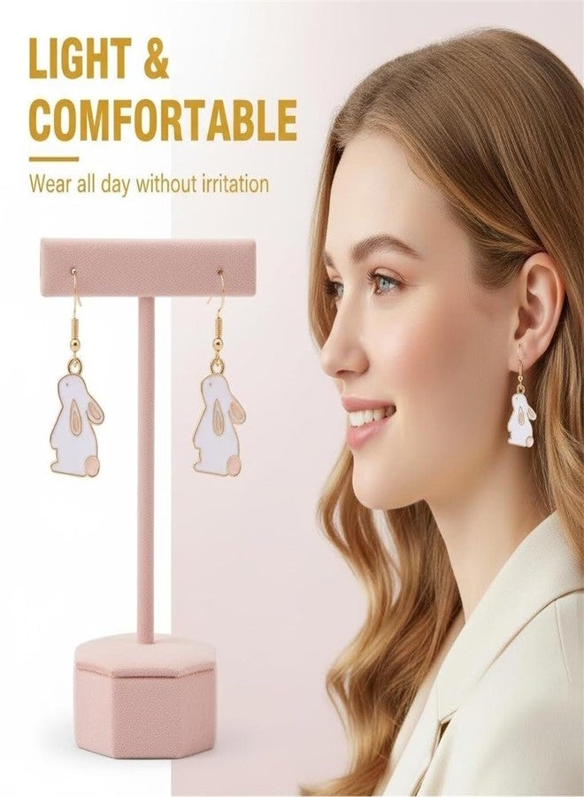 WanBigVa Easter Bunny Earrings for Women,Cute Rabbit Dangle Earrings Spring Holiday Party Jewelry - Image 4