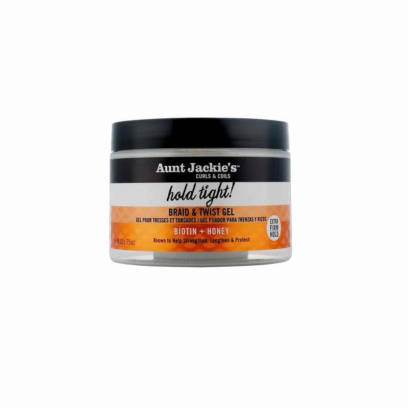 Aunt Jackie's Award-Winning Braid + Twist Collection Hold Tight Braid & Twist Gel with Extra Firm Hold, 7.5oz - Image 1