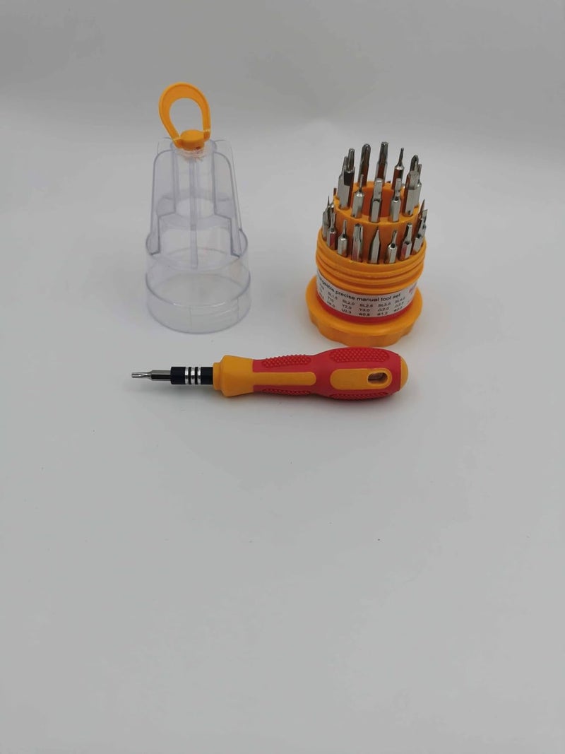 Ultimate 31-in-Multi-Colour Screwdriver Tool Set | Precision Mobile and Laptop Repair Kit | Ideal Gift | Tools for Electrical, Industrial, Bike & More  - Image 1