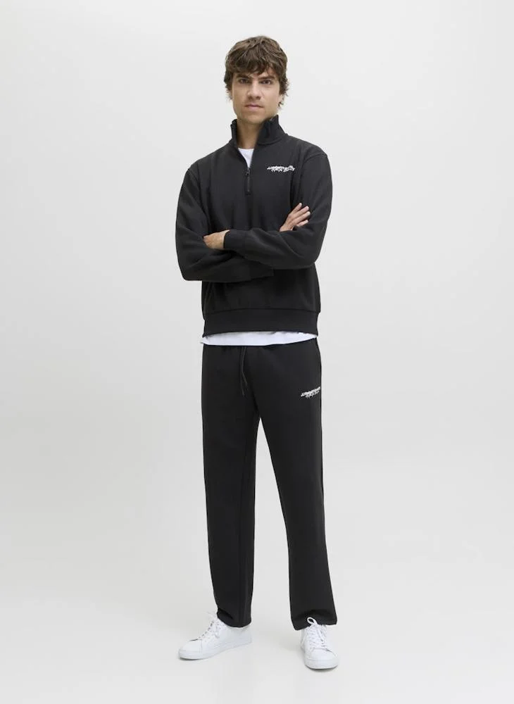 ج ج ريبل Bzack Half Zip Detailed Sweatshirt