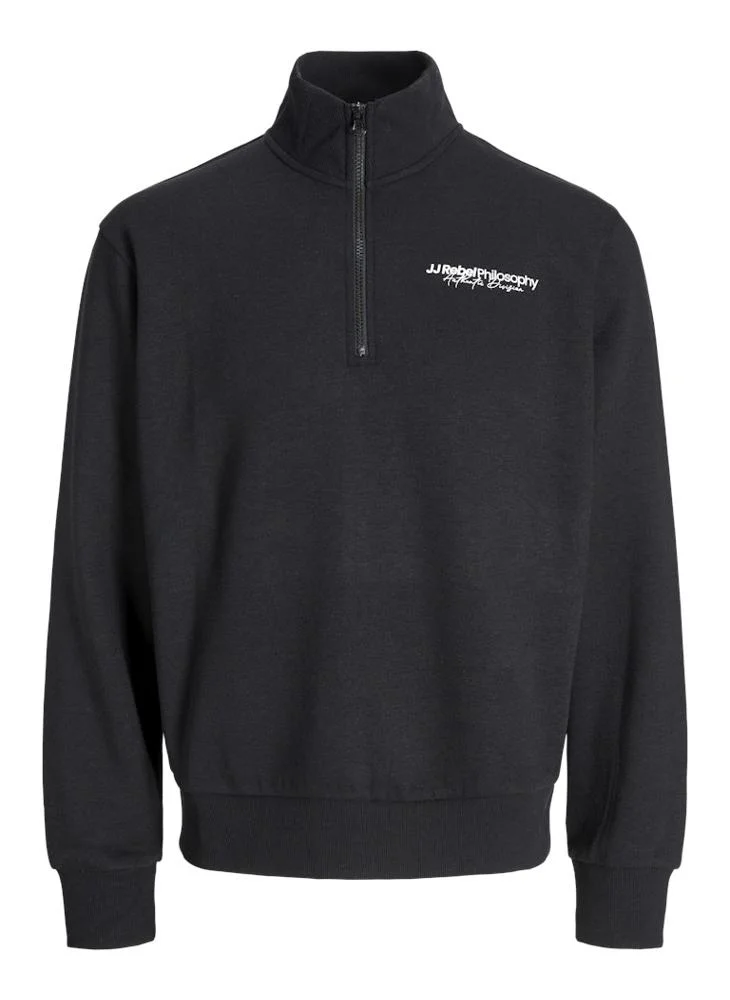 ج ج ريبل Bzack Half Zip Detailed Sweatshirt