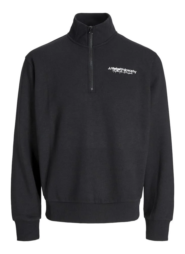 JJ Rebel Half Zip Detailed Sweatshirt