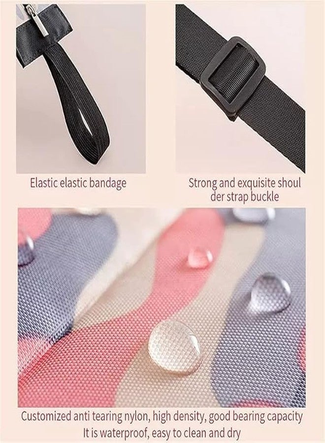 SIMESTICH Foldable Shopping Bag with Zipper - Waterproof Nylon Tote Bag for Travel, Groceries, and Daily Use | Lightweight, Spacious, Shoulder Handbag with Portable Design - Image 5