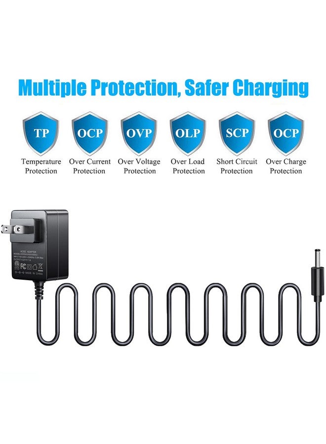 SoulBay SoulBay 4.2V Charger Cord for Wahl Trimmer Clipper 9818 9818L 9854L WNT-8 WNT-9 9864 9876L 9880L 9888L Lithium Ion Beard Shaver Groomer S003HU0420060 S004mu0400090 Class 2 Power Supply Replacement  - Image 2