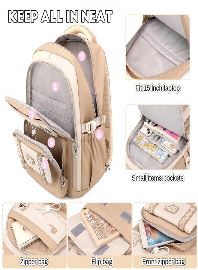 PALAY® School Bags for Girls Boys Cute Girls Backpack Teens Elementary School Backpacks Multi-Pocket Lightweight Daypacks Bookbags for Travel - Image 4