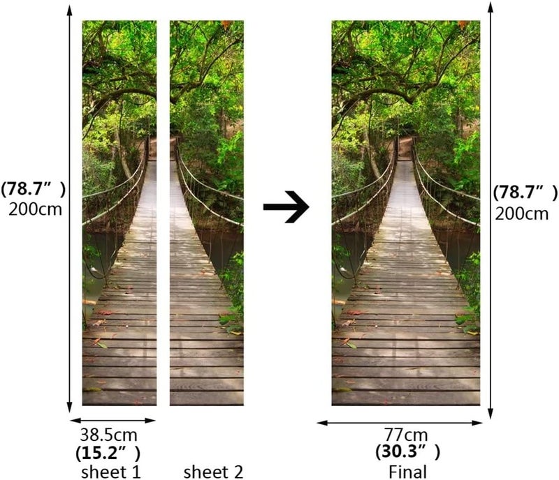 BPA® 3D Forest Door Sticker - Image 4