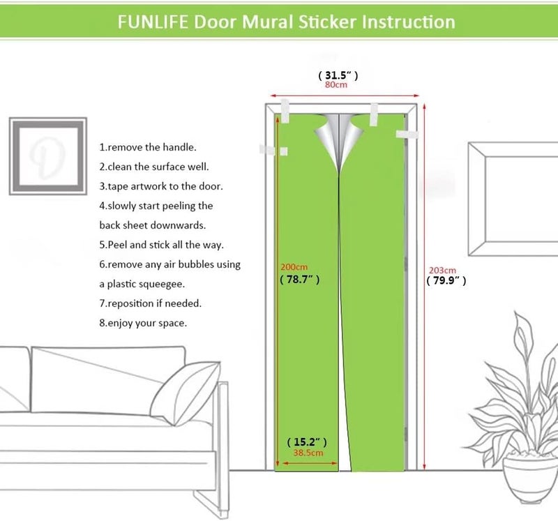 BPA® 3D Forest Door Sticker - Image 5