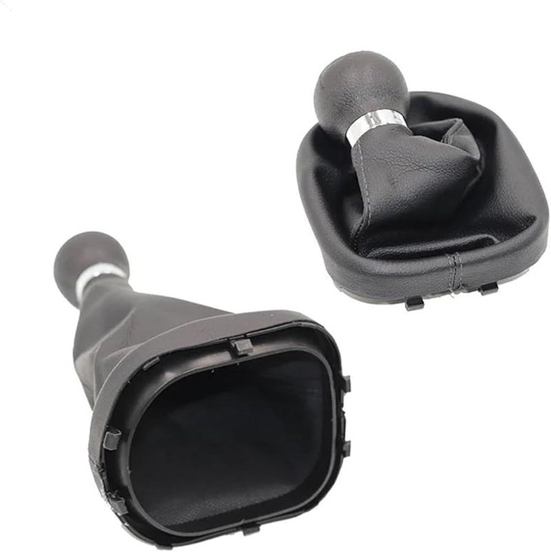 Leather Manual Gear Shift Knob For VW Touran Caddy MK2 2003 2010 5 Speed Type 3 - Image 5