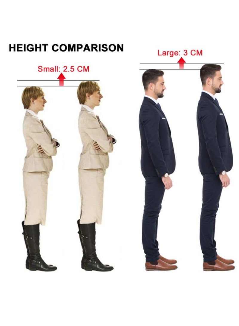 Zikra Height increasing Insole, Heightening Insole for Men, Arch Support Half-insert Shock-absorbing Heel Lift Pad for Men, Comfortable and Breathable Height-increasing Insole - Image 4