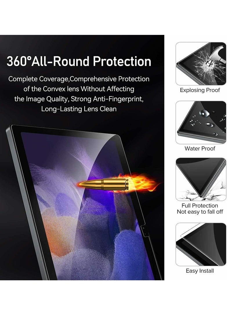 YoYoTech - Galaxy Tab A8 10.5 Clear Tempered Glass Screen Protector Bubble Free Installation 9H Hardness - Image 1