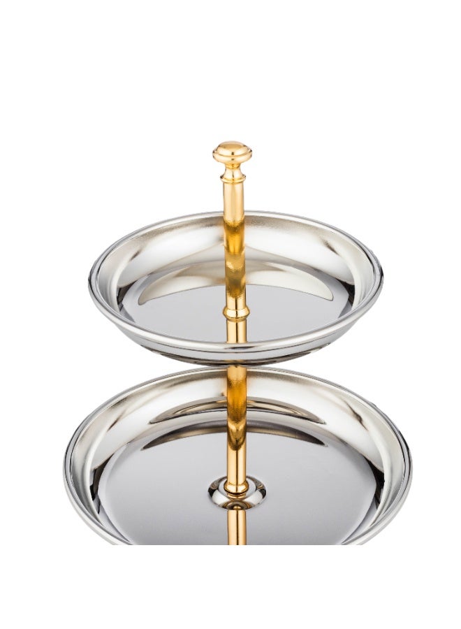 السيف  ✨ حامل تقديم حلويات متعدد الطبقات فاخر – تصميم أنيق بلمسة ذهبية لعرض الضيافة بشكل راقٍ 🍬🍫 - Image 2