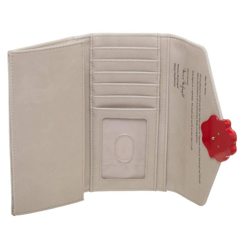 Bioworld Hogwarts Letter w/Crest Seal One Size Fits Most Faux Leather Wallet - Image 3