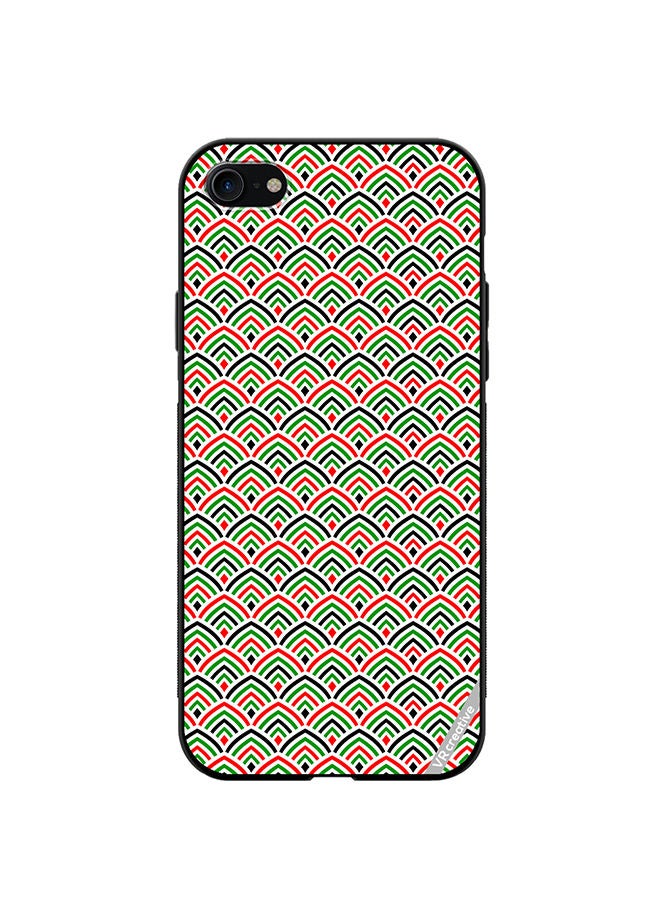 VR CREATIVE Protective Case Cover For Apple iPhone 7/8/SE 2020 United Arab Emirates Flag Colors Design Multicolour - Image 1