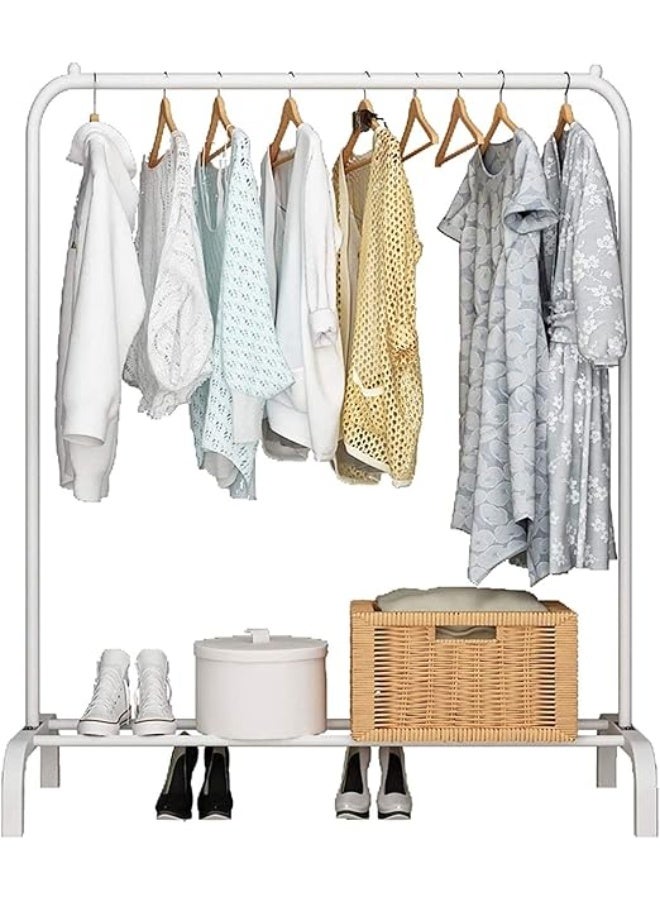 ALMUFARREJ Clothes Organizer And Holder Metal Stand White - Image 2