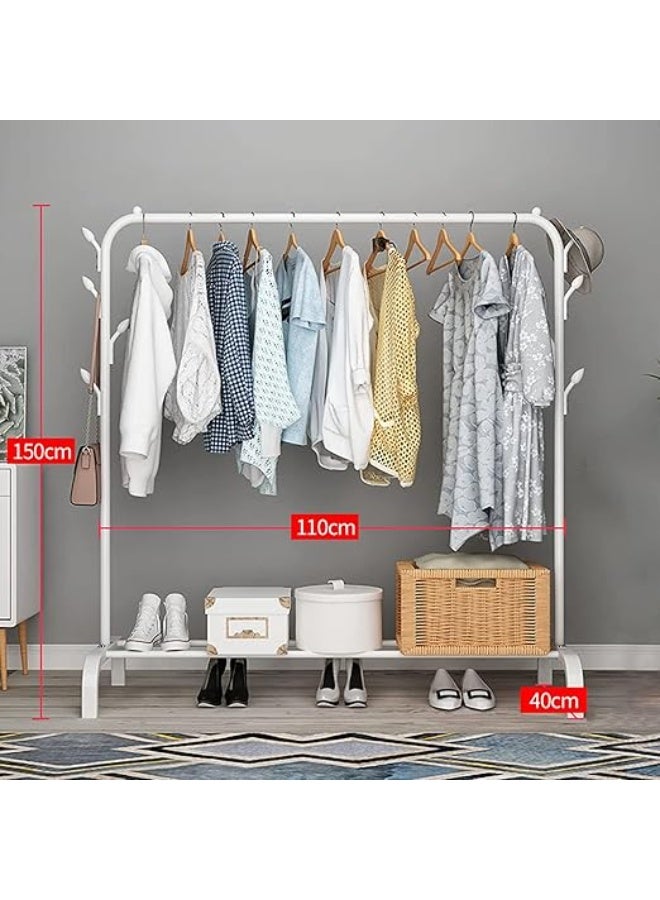 ALMUFARREJ Clothes Organizer And Holder Metal Stand White - Image 5