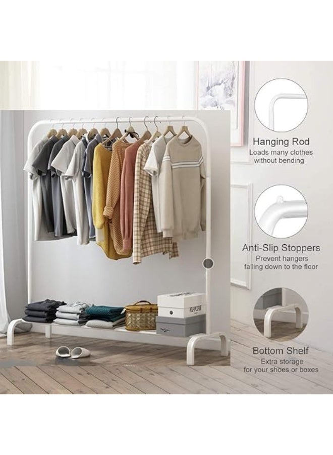 ALMUFARREJ Clothes Organizer And Holder Metal Stand White - Image 4