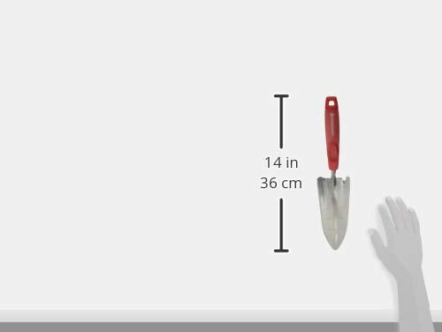 Corona CT 3314 Premium Stainless Steel ComfortGEL Garden Trowel, 13.5" Overall Length, Handle Length 7", Red - Image 3