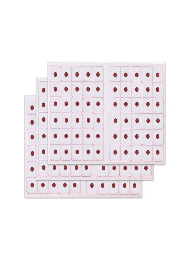Vama Fashions Velvet Maroon Round Plain Bindis Kumkum Sticker Bindi for Girls & Women (Size 5mm,Pack of 180 Bindis) - Image 1