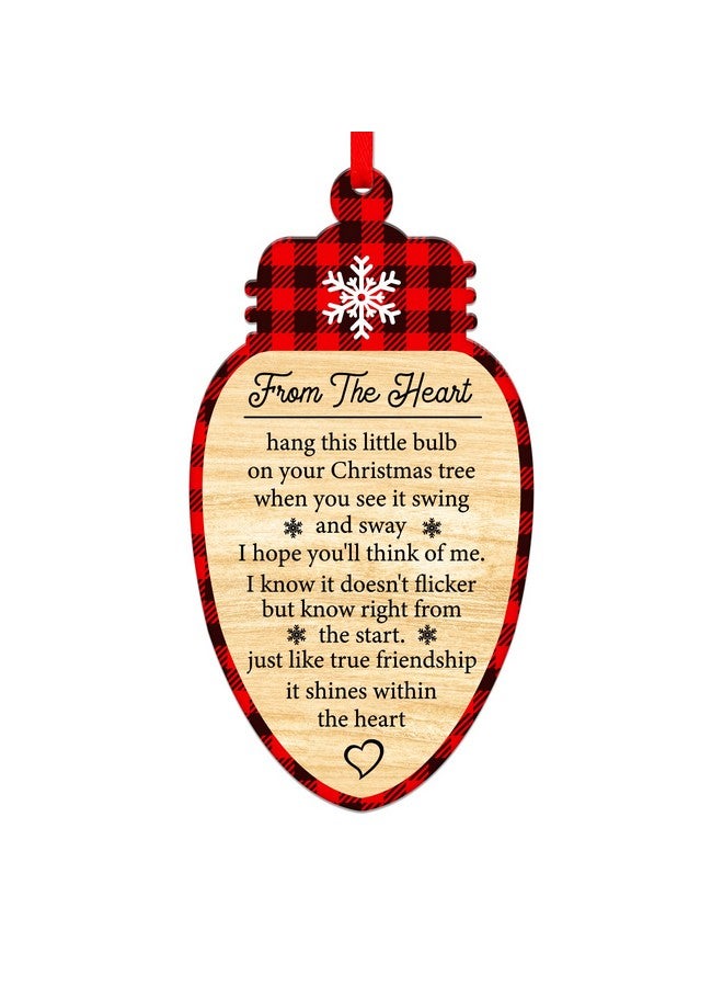 SICOHOME 2024 Friend Christmas Ornament - Friendship Gift Keepsake Best Friend Christmas Ornament Best Friends Ornaments for Christmas Tree Decorations Friendship Ornament for Friends Women - Image 1