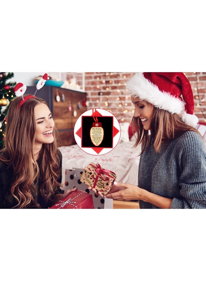 SICOHOME 2024 Friend Christmas Ornament - Friendship Gift Keepsake Best Friend Christmas Ornament Best Friends Ornaments for Christmas Tree Decorations Friendship Ornament for Friends Women - Image 3