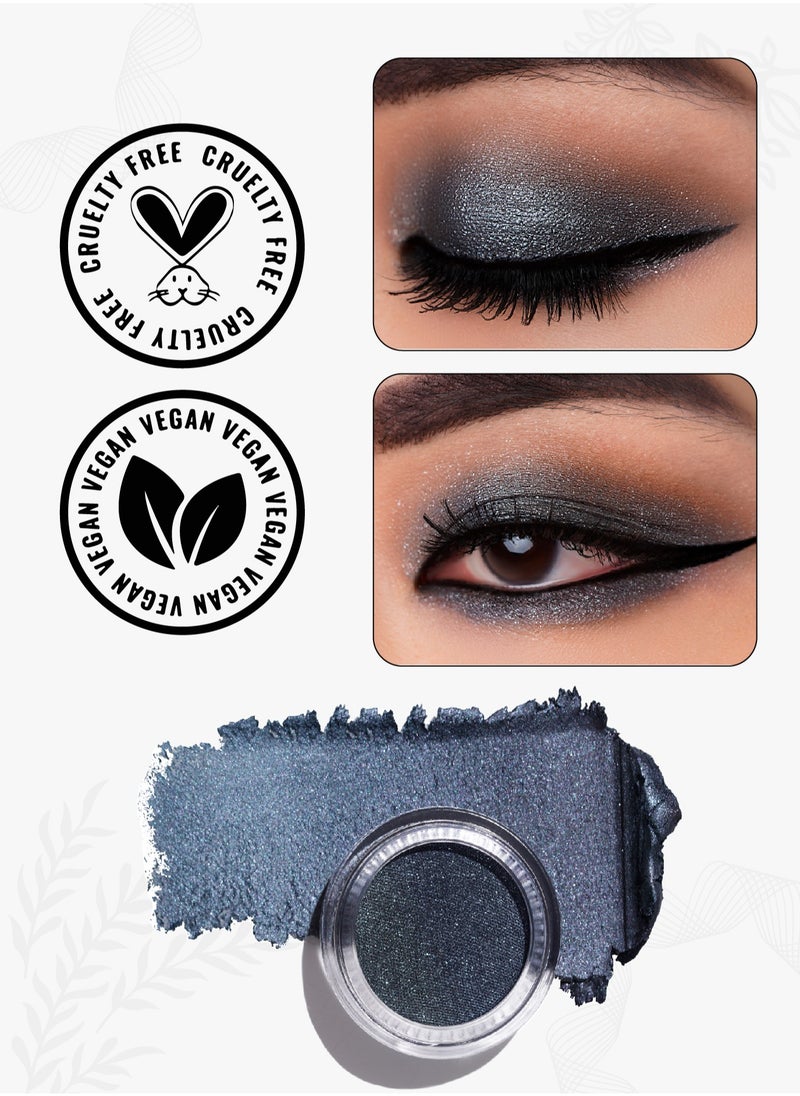 Shimmering Glitter Cream Eyeshadow - Blendable & Wrinkle-Free, Long-Lasting 12+ Hours, Waterproof, Sweatproof & Vegan 6g - Total Eclipse - 06