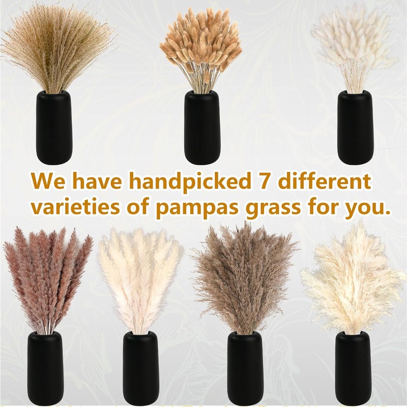 CKBT 300 PCS Dried Pampas Grass Decor, Dried Flower Bouquets for Wedding, Home, Centerpiece Table, Modern Home, Western Living Room, Nurserie, Nursery, Boho Room, Beach, Women Office, and Boho Decor - Image 5
