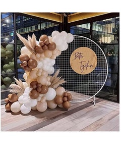 Soofam 122 Piece  Brown Balloon Garland Kit Balloon Arch Kit with Retro Coffee,Blush,White,Grey Balloons for Different Sizes Coffee Wedding Wild Themes  - Image 3