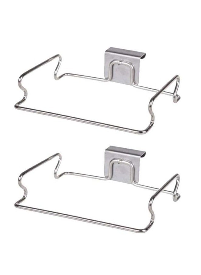 Oasisgalore 2 Pack Plastic Bag Holder Trash Bag Holder for Kitchen, Pantry, Bathroom and More  - Image 1