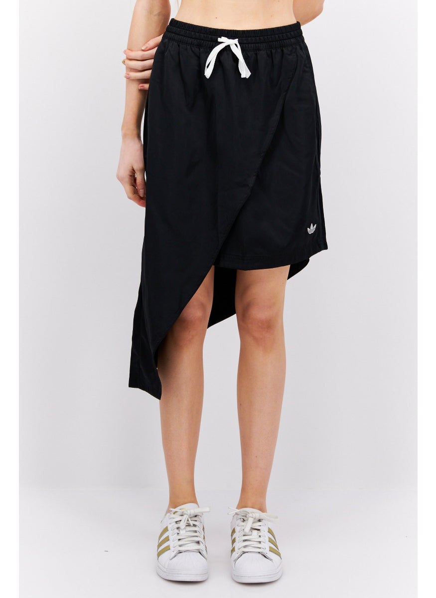 adidas Originals - Women Sportswear Fit Drawstring Training Mini Skirts, Black - Image 1
