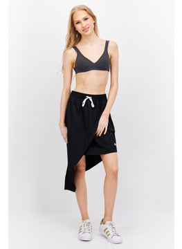 adidas Originals Women Sportswear Fit Drawstring Training Mini Skirts, Black  - Image 4
