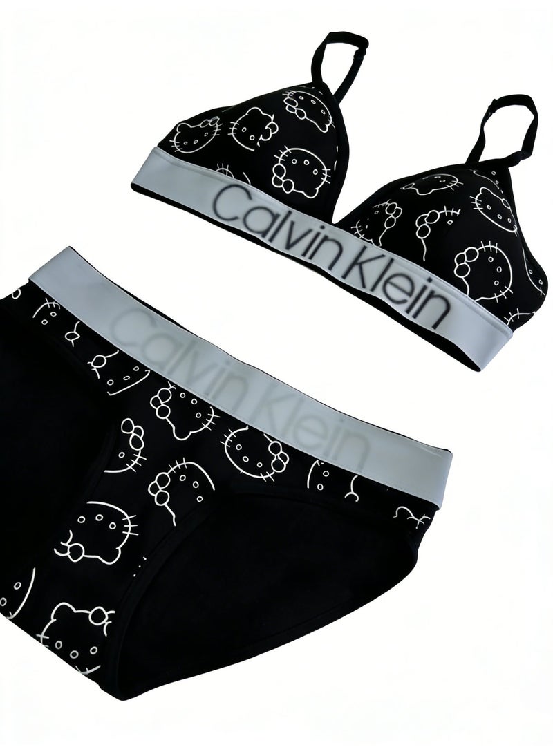 كالفن كلاين بيرفورمانس حمالة صدر برقبة عميقة وحمالة عنق - Image 2