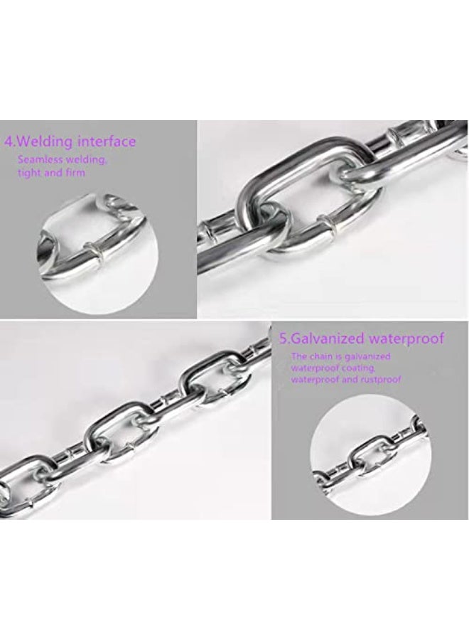 قفل سلسلة الأمان، قفل سلسلة الدراجة، سلسلة أمان محصنة للغلاف الفاخر، لا يمكن قطعها بقواطع البراغي أو الأدوات اليدوية، مثالية للدراجات النارية، الدراجة، المولد، البوابات، الأثاث الخارجي - Image 4