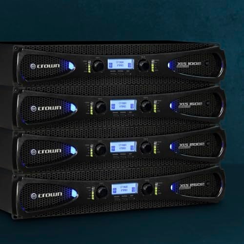 Crown, 2 Channel Class D DriveCore Professional Power Amplifier with DSP, Band Pass Filters & Peakx Limiters. XLR/RCA Inputs, Black, 350-Watts (XLS1002) - Image 5