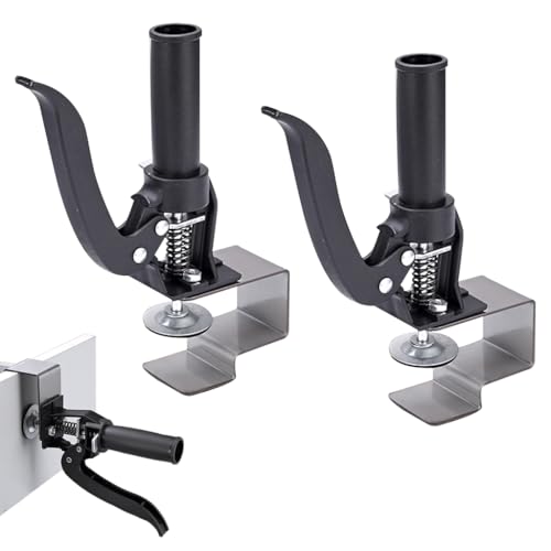 Serplex® 2Pcs Woodwork Clamps Stainless Steel C Shaped Clamps Wooden Panel Holder Clamp Screw Fixing C-Clamps for Woodworking, Metalworking, DIY Craft, Drilling, Punching, Drawer Door Installation - Image 1