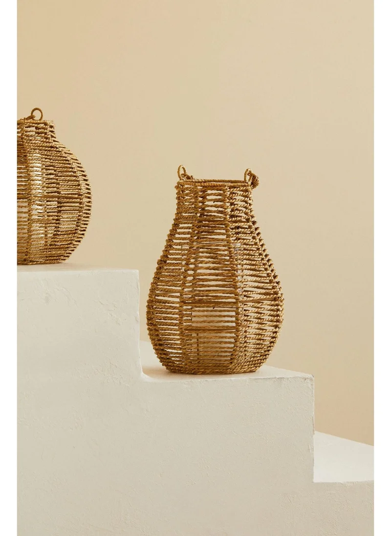 H&M Large seagrass candle lantern