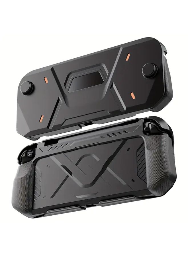 1pc White TPU Soft Back Shell Protective Case For Switch 2 Ergonomic Grip And Strap With PC TPU Grip Cover Shockproof Non Slip Scratch Resistant Removable Protective Case Hard PC Front Cover Accessories Compatible With Switch 2025 Model Host - Image 1