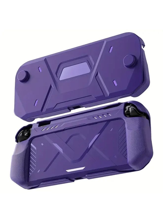 1pc White TPU Soft Back Shell Protective Case For Switch 2 Ergonomic Grip And Strap With PC TPU Grip Cover Shockproof Non Slip Scratch Resistant Removable Protective Case Hard PC Front Cover Accessories Compatible With Switch 2025 Model Host - Image 2
