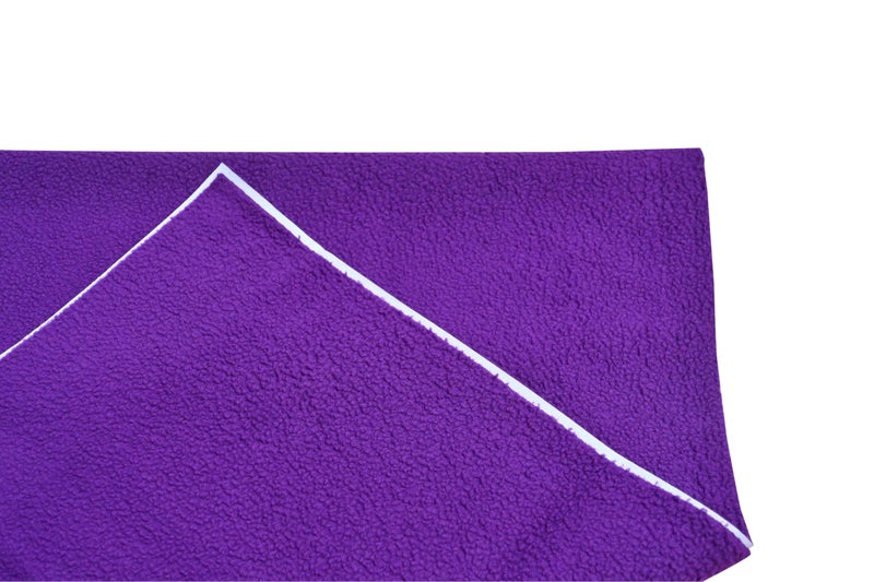 Waterproof Quick Dry Sheet for Baby| Bed Pad Anti-Piling Fleece Extra Absorbent Washable Matress Protector| Baby Bed Protector Sheet for Toddler Children. (Purple, Medium)  - Image 4