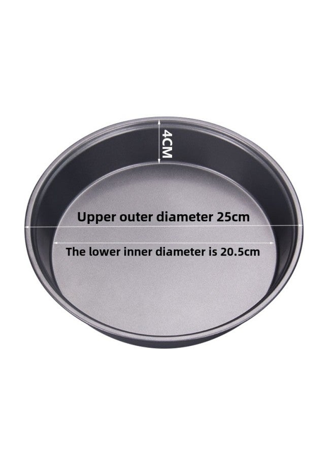 Love Full House Baking Pan Black Non-stick Pizza Pan Deep Baking Pan Thickened High Disc 9 Inch Household Baking Tools-Specifications:9-inch Non-stick High Disc - Image 5