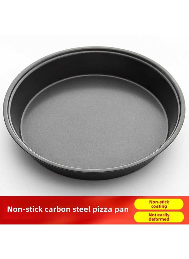 Love Full House Baking Pan Black Non-stick Pizza Pan Deep Baking Pan Thickened High Disc 9 Inch Household Baking Tools-Specifications:9-inch Non-stick High Disc - Image 4