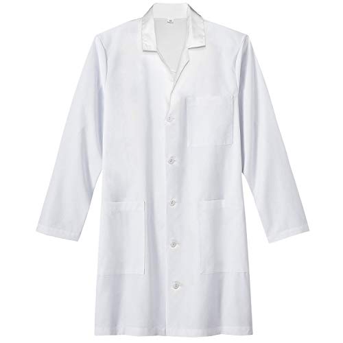 TALVANIA Women’s Lab Coat White Long Sleeve Coats Laboratory Doctor Nurse Uniform (Medium) - Image 2