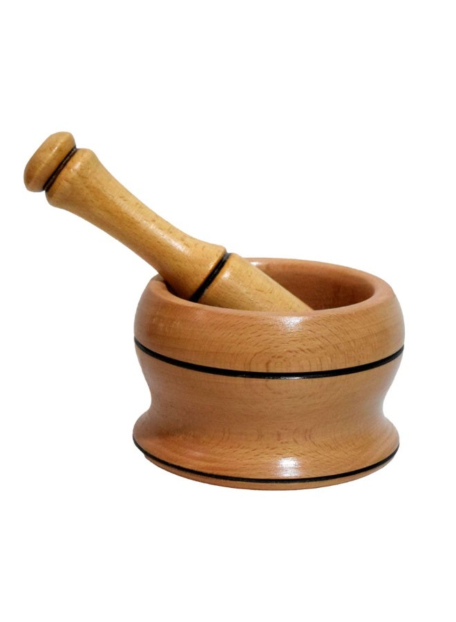 Large wood Mortar And Pestle - Image 1