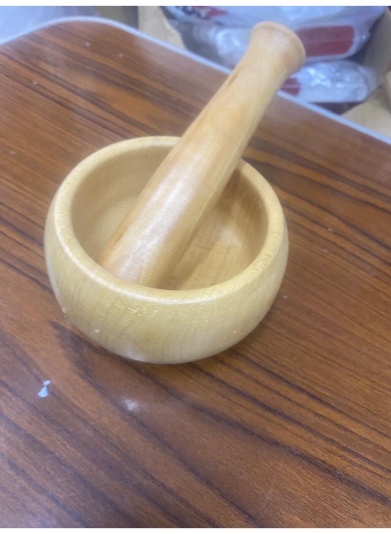 Large wood Mortar And Pestle - Image 4